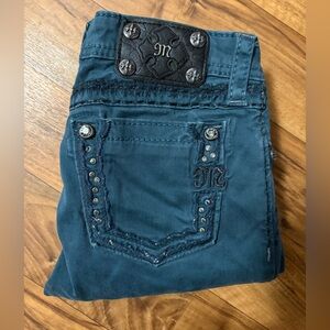 Miss Me Girl’s Teal Skinny Jeans